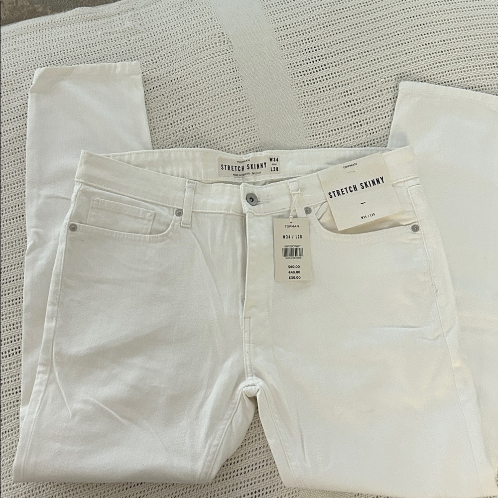 Topman White Skinny Jeans